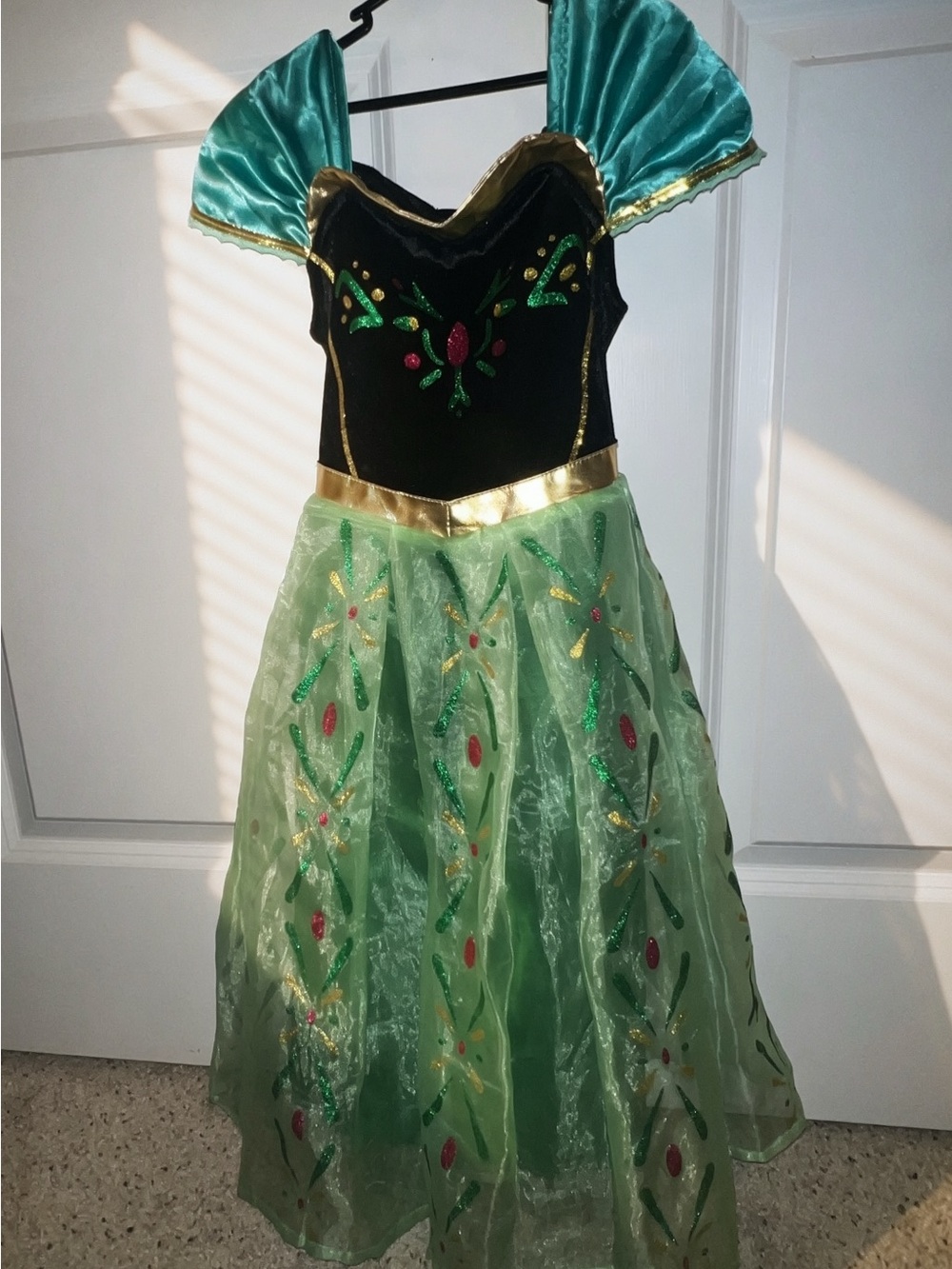 Green Princess Floral Kids Costume Dress - Brand